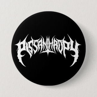 Pissanthropie Death Metal Fake Band Button