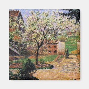 Pissaro: Blühender Pflaumenbaum von Camille Pissar Magnet