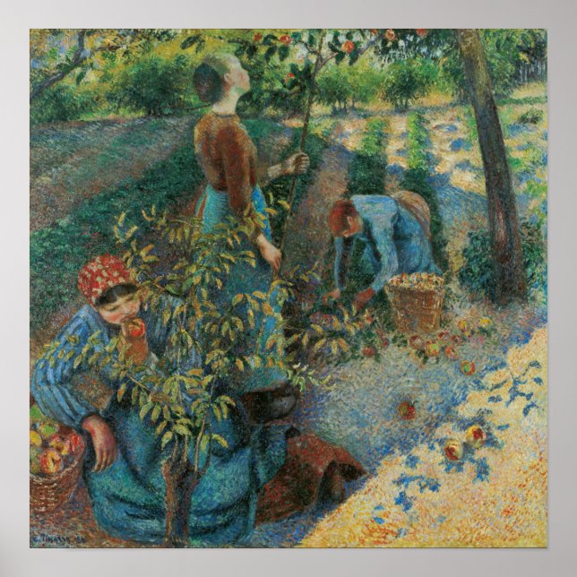 Pissarro - Apple Picking Poster (Vorne)