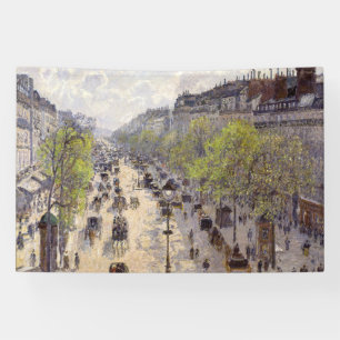 Pissarro - Boulevard Montmartre, Frühjahr Banner