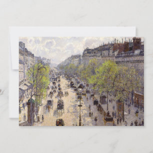 Pissarro - Boulevard Montmartre, Frühjahr Dankeskarte