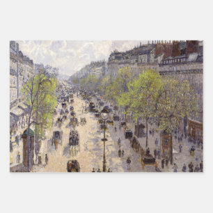 Pissarro - Boulevard Montmartre, Frühjahr Geschenkpapier Set