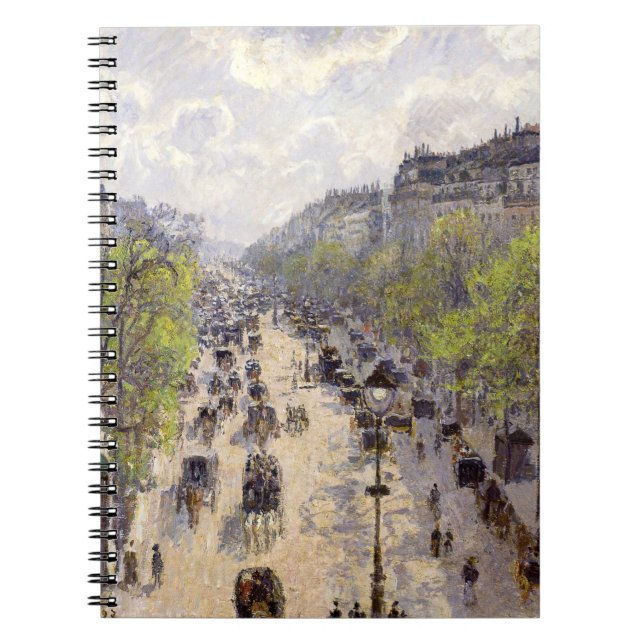 Pissarro - Boulevard Montmartre, Frühjahr Notizblock (Vorderseite)