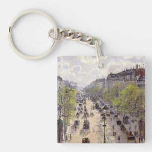 Pissarro - Boulevard Montmartre, Frühjahr Schlüsselanhänger