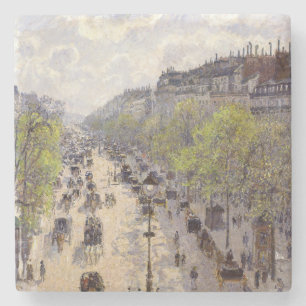 Pissarro - Boulevard Montmartre, Frühjahr Steinuntersetzer