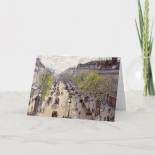 Pissarro - Boulevard Montmartre, Frühling Karte