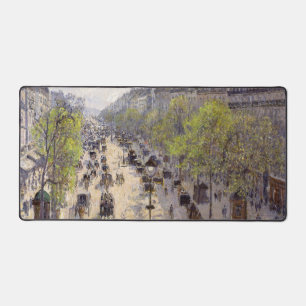Pissarro - Boulevard Montmartre, Frühling Schreibtischunterlage