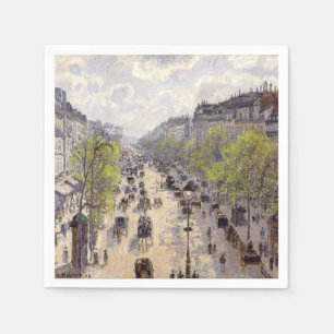 Pissarro - Boulevard Montmartre, Frühling Serviette