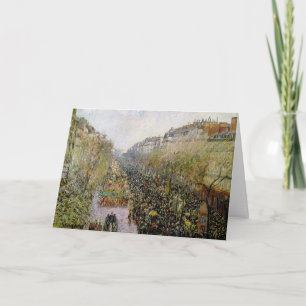 Pissarro - Boulevard Montmartre, Mardi Gras Karte