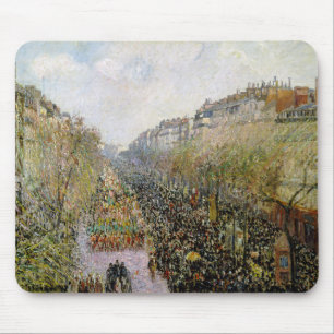 Pissarro - Boulevard Montmartre, Mardi Gras Mousepad