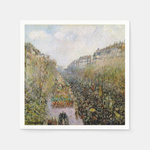 Pissarro - Boulevard Montmartre, Mardi Gras Serviette