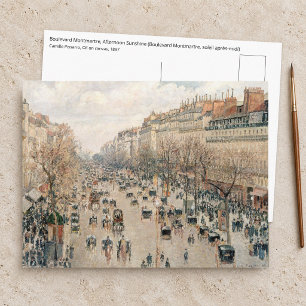 Pissarro - Boulevard Montmartre, Nachmittagslicht Postkarte