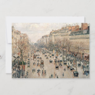 Pissarro - Boulevard Montmartre, Nachmittagssonne Dankeskarte