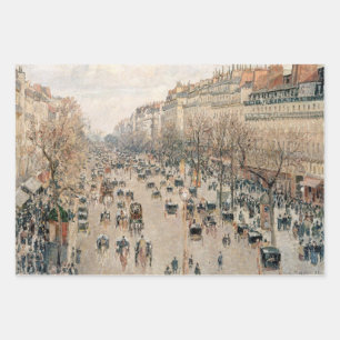 Pissarro - Boulevard Montmartre, Nachmittagssonne Geschenkpapier Set