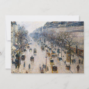 Pissarro - Boulevard Montmartre, Wintermorgen Einladung