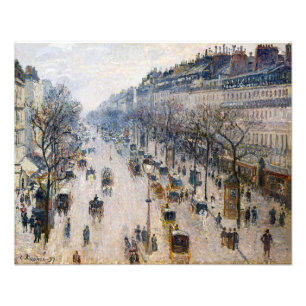 Pissarro - Boulevard Montmartre, Wintervormittag Fotodruck