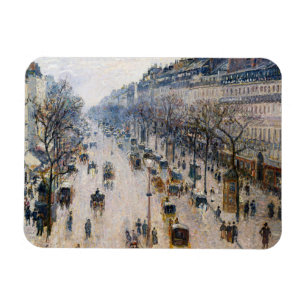 Pissarro - Boulevard Montmartre, Wintervormittag Magnet