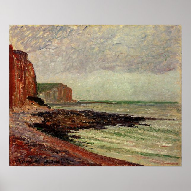 Pissarro - Cliffs At Petit Dalles 1883 Poster (Vorne)