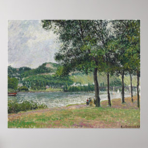 Pissarro - Cours-La-Reine bei Rouen Gray Weather Poster