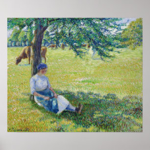 Pissarro - Cowgirl Eragny 1887 Poster