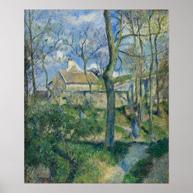 Pissarro - Der Weg zum Les Pouilleux Pontoise Poster (Vorne)