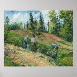 Pissarro - Die Ernte Pontoise 1880 Poster
