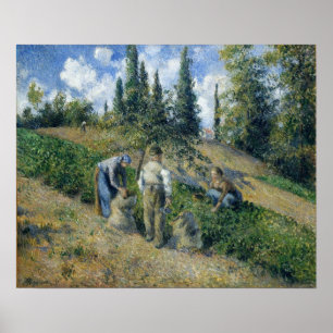 Pissarro - Die Erntepause 1881 Poster