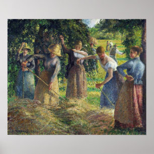 Pissarro - Heuernte in Eragny 1901 Poster