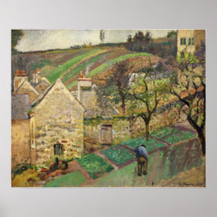 Pissarro - Hillside of Hermitage Pontoise 1873 Poster