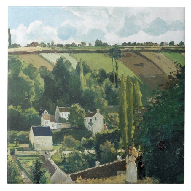 Pissarro - Jalais Hill, Pontoise, Fliese (Vorderseite)