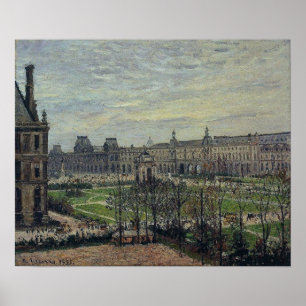 Pissarro - Karussell Graues Wetter 1899 Poster