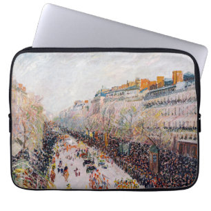 Pissarro - Montmartre, Mardi Gras am Boulevard Laptopschutzhülle
