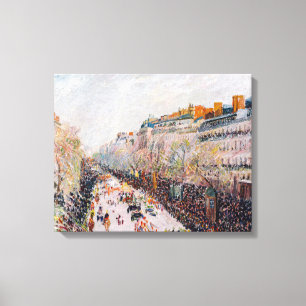 Pissarro - Montmartre, Mardi Gras am Boulevard Leinwanddruck