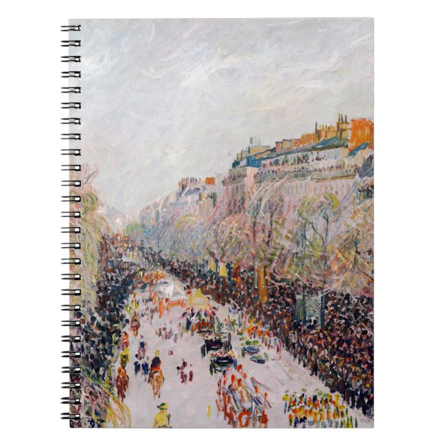 Pissarro - Montmartre, Mardi Gras am Boulevard Notizblock (Vorderseite)