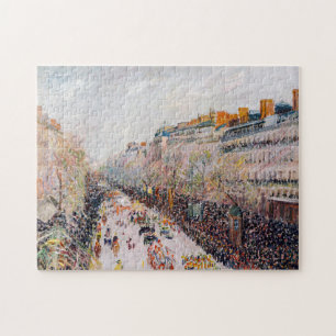 Pissarro - Montmartre, Mardi Gras am Boulevard Puzzle