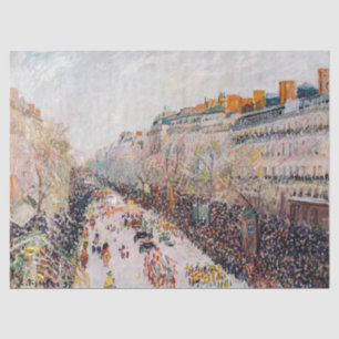 Pissarro - Montmartre, Mardi Gras am Boulevard Seidenpapier