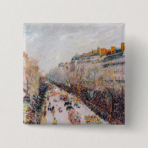 Pissarro - Montmartre, Mardi Gras auf dem Boulevar Button