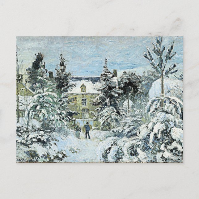 Pissarro - Piette's House in Montfoucault Postkarte (Vorderseite)