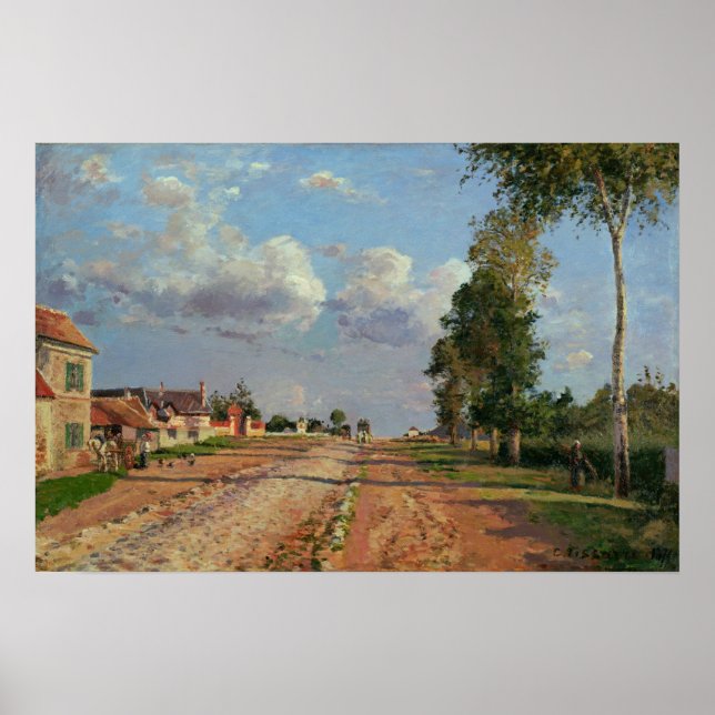 Pissarro - Route De Versailles Rocquencourt Poster (Vorne)