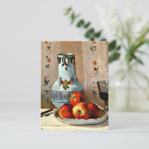 Pissarro - Still Life with Apples and Pitcher Postkarte