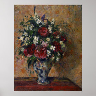 Pissarro - Stillleben mit Pfingstrosen und Orangen Poster