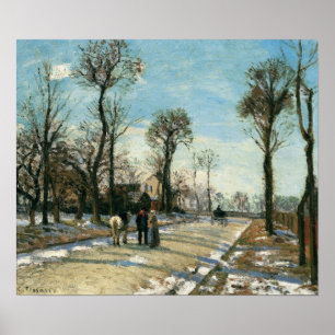 Pissarro - Straße nach Versailles Louveciennes Win Poster