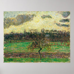 Pissarro - Wiesen auf Eragny Apfelbaum 1894 Poster