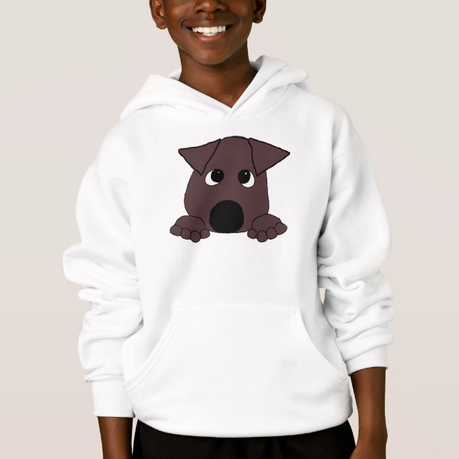 Pisse-Labrador-Schokolade Hoodie (Vorderseite)