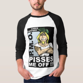 Pisses Me Off Adult 3/4 Sleeve Raglan T - Shirt