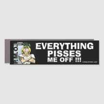 Pisses Me Off Car Magnet
