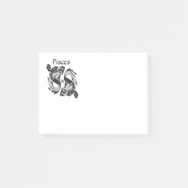 Pisst das Symbol und Zeichen der Fische Post-it Klebezettel