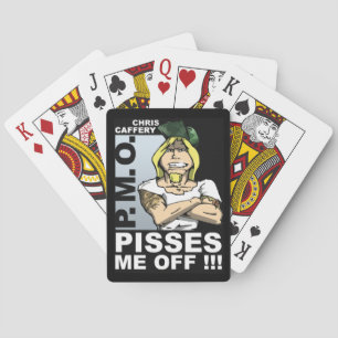 Pisst mich ab beim Kartenspielen Spielkarten