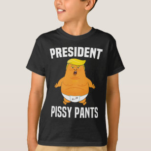 Pissy Pants Funny Baby Trump T-Shirt
