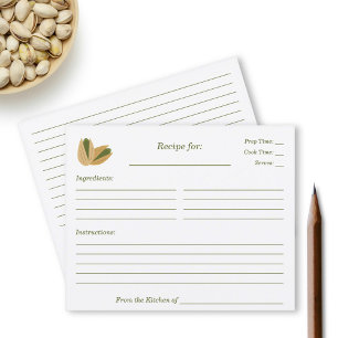 Pistachio Brautparty Rezept Card
